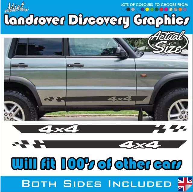 Landrover Discovery 4x4 Offroad Seitenstreifen Aufkleber Aufkleber Grafik 016