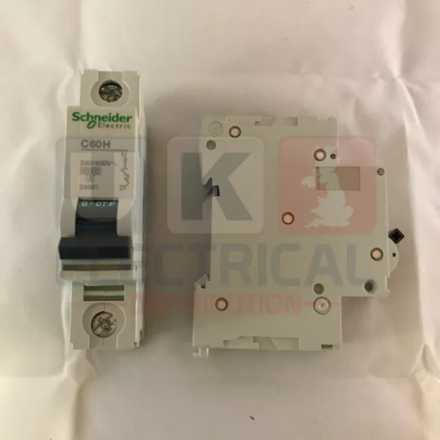 Schneider Merlin Gerin C60H 32A Amp Type B MCB B32 10kA Multi 9 Single Pole SP