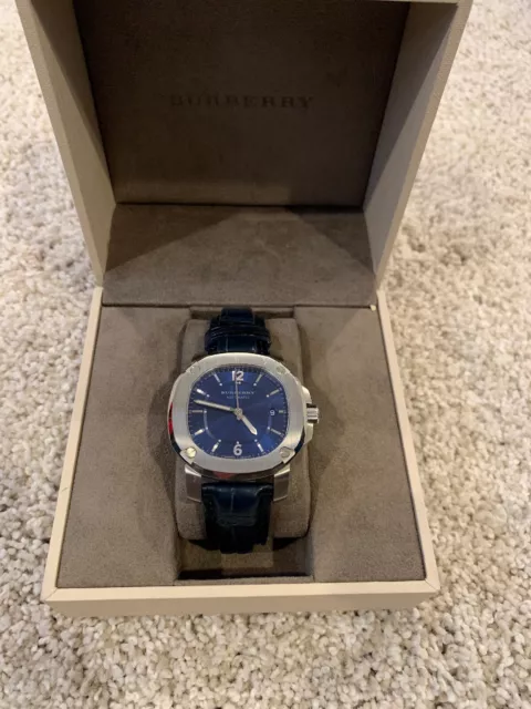 Burberry Britain Automatic Watch BBY1205 - Blue RARE!!