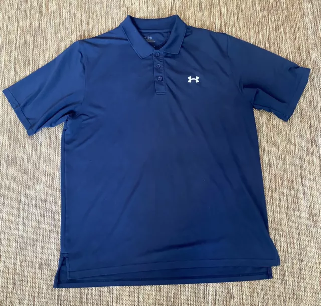 MENS UNDER ARMOUR Performance size XL Golf Polo Solid Short Sleeve ...