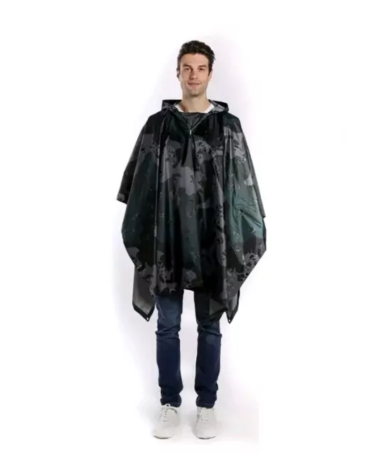 TELO PONCHO MILITARE/CACCIA 140CMx98CM WOODLAND/MULTYCAM BLACK