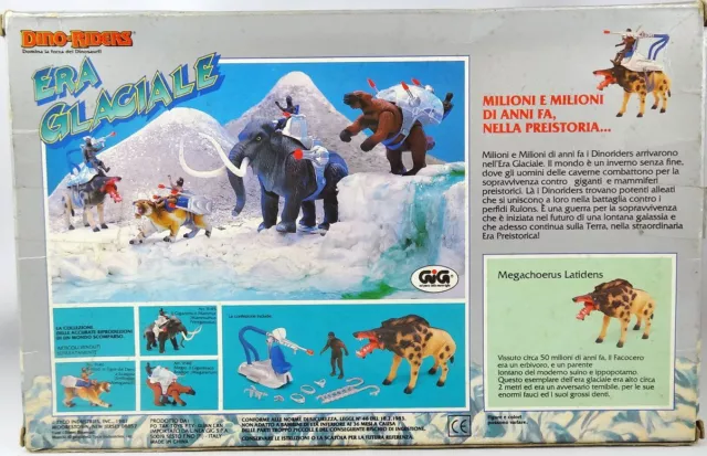 Dino Riders Ice Age - Killer Warthog / Anthelodont & Zar - Tyco GIG Italie 2