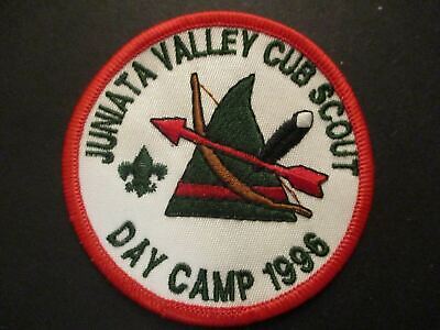 Juniata Valley Cub Scout Day Camp 1996 red border patch