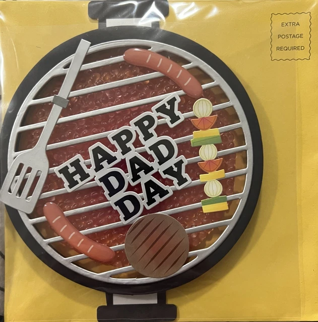 NEW Papyrus Fathers Day Card -  Happy Dad Day -  BBQ Grill