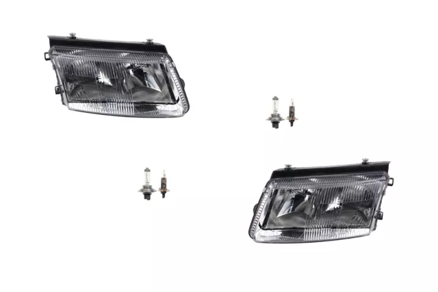 Set Faros Halógeno Apto para VW Passat Como LR Con H7 H1 1996-2000 Nuevo