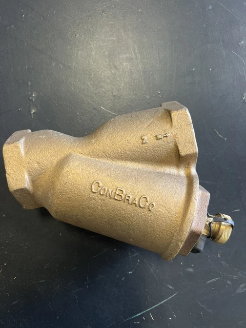 Conbraco 2" Two Inch Threaded Bronze Y-Strainer W/ Blow Down Valve