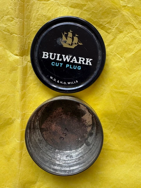 bulwark cut plug tobacco tin VINTAGE WILLS BULWARK Cut Plug 1LB Tobacco Tin (EMPTY) £9.99