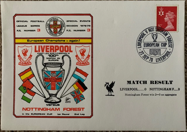 Ticket Match Coupe D'Europe 1978/79 - Liverpool Vs Nottingham Forest - Bon état