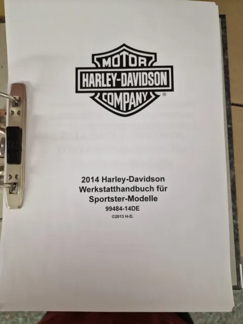 2 Ordner Harley Davidson 2014 Sportster Werkstatthandbuch + elektrisch Diagnose