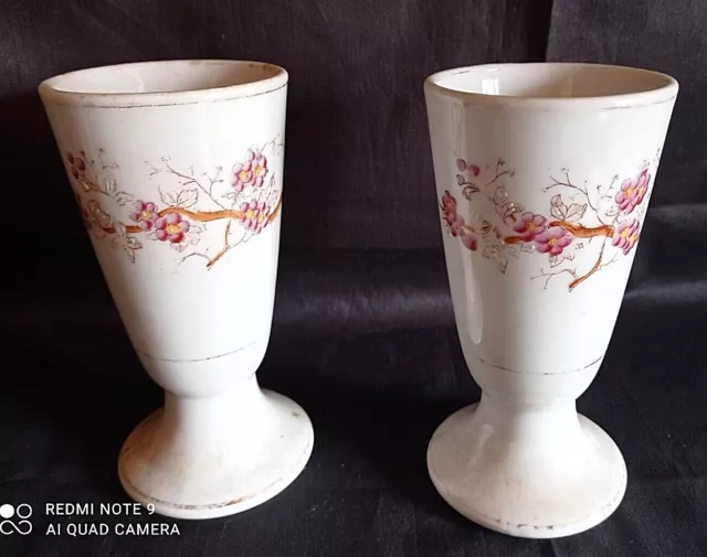 Mazagran XIXème brulot Porcelaine de Paris porcelaine fleurie très épaisse N°2
