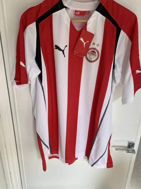 Olympiacos FC vintage 2005-06 Home Football Shirt Puma XL Greece⚽️ BNWT