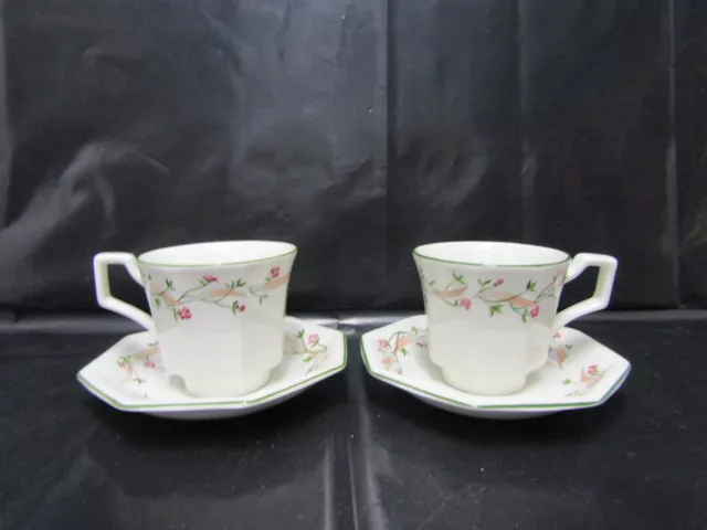 Johnson Brothers Eternal Beau Tea Cups & saucers a Set Of 2 (P)