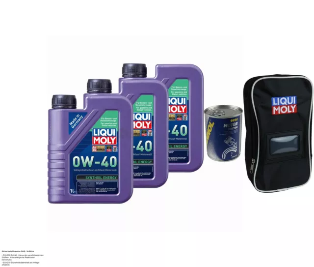 3x1L LIQUI MOLY Huile Synthétique Énergie 0W-40 350ml mannol 9990 Moteur Doctor