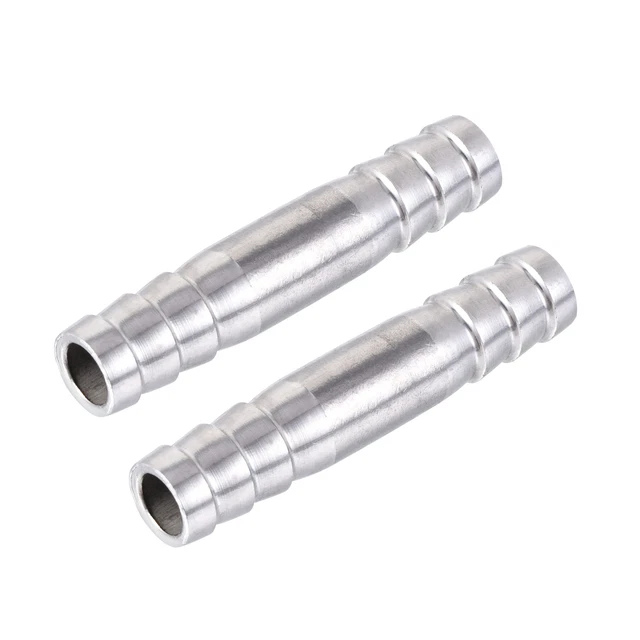 Barb Hose Fitting 10x50mm Quick Connectors Adapter for Water Fuel Air Oil 2Pcs