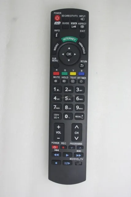 Remote Control For Panasonic TC-L58E60 TC-L55ET60 TC-55AS530U LED LCD TV