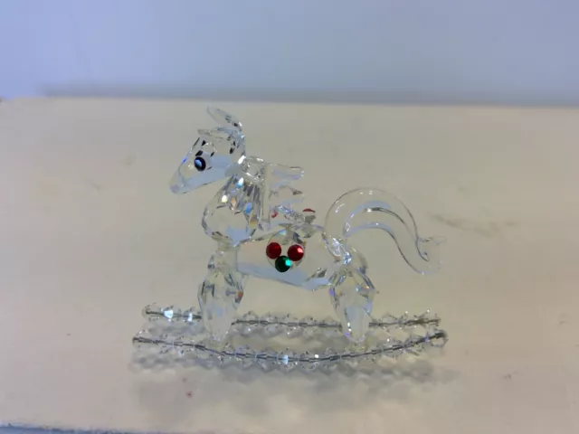Crystal Rocking Horse Figurine