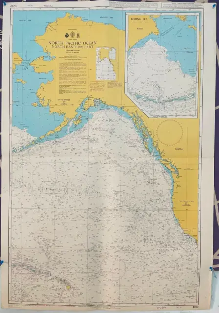 Admiralty 4050 NORTH PACIFIC OCEAN EASTERN PART BERING SEA Map Chart Maritime
