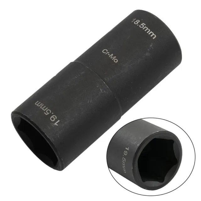 Reliable Deep Lug Socket Set for Distorted Lug Nuts 18 5mm x 19 5mm Flip Impact