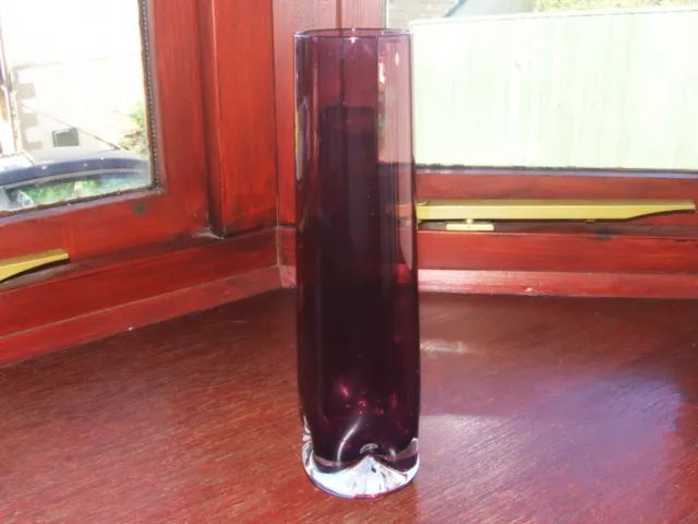 Vintage Bo Borgstrom for Aseda Glasbruk Glass vase 1970's