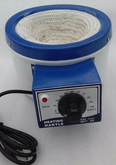 110v Heating Mantle 2000mL / 2 Liter for Round Bottom Flask 450 Watts