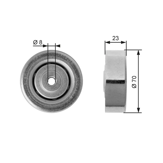 Galet Tendeur (Courroie D'accessoire) Bmw 3 320 D,325 Tds,318 Tds,5 525 Td,520 D