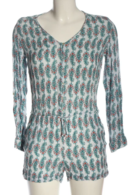 MNG CASUAL WEAR tuta corta donna taglia DE 36 look casual turchese-bianco-rosso