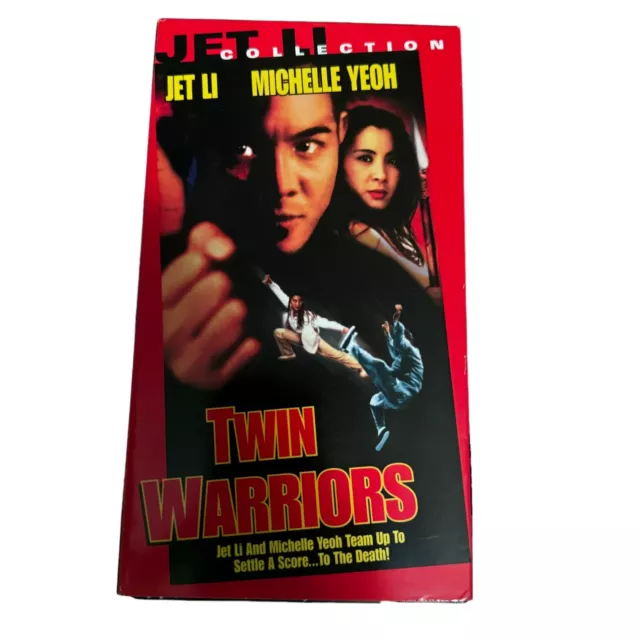 Twin Warriors (VHS, 1993) Jet Li, Michelle Yeoh Martial Arts Vintage Movie