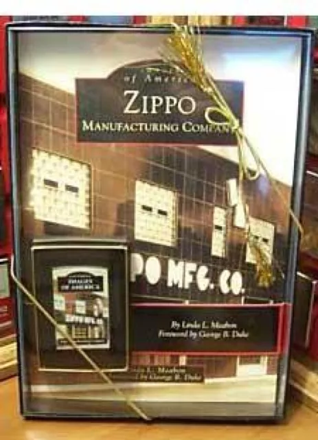 Vintage Zippo 2003 Zippo History Book and Oil Lighter SET Unused