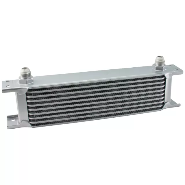 Ölkühler 10 Reihen - AN8 Anschluss Universal Zusatz Öl Kühlung Extern Oil Cooler