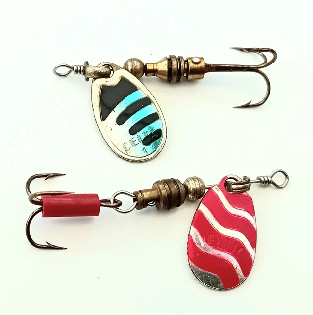VINTAGE FISHING LURES Spinners Made In France Delta 1/Veltic 1 Small