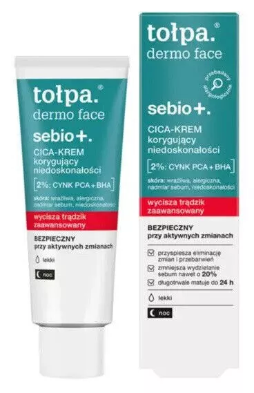 Tolpa Dermo Visage Sebio+ Nuit Cica-Crème Anti-Imperfections Lumière