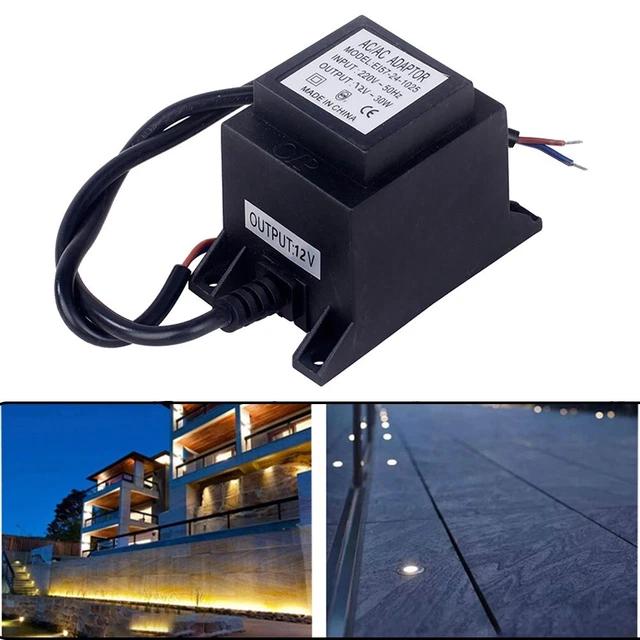 Bloc d'alimentation extérieur 12 V AC/AC DEL TransforForMer avec indice étanch