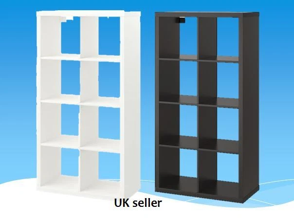 NEW BRAND IKEA Kallax Shelving unit White and black 77x147 £124.99 ...