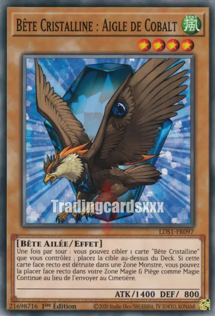 ♦Yu-Gi-Oh!♦ Bete Cristalline : Aigle de Cobalt : LDS1-FR097 C