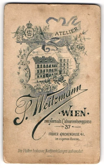 Fotografie S. Weitzmann, Wien, Calvarienberggasse 37, Ansicht Wien, Blick auf d