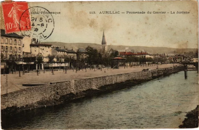 CPA Cantal Pittoresque - AURILLAC - Promenade du Gravier - La Jordane (435860)