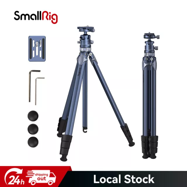SmallRig 63" Lightweight Travel Tripod, Camera Tripod w/ Compact Center Column