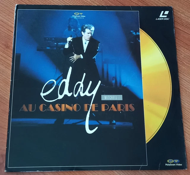 EDDY MITCHELL Eddy au Casino de Paris 1990 LASERDISC FRANCE 1991 POLYDOR 0839901