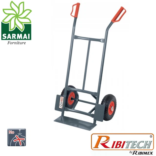 Carrello Ribimex Porta Pacchi Porta Pacchi Portata 250 Kg Ruote Anti Forature