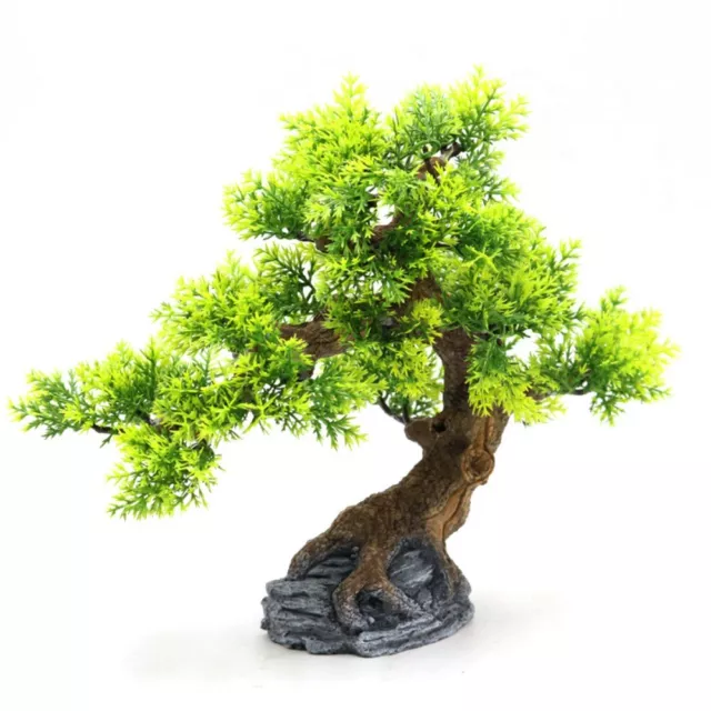 Plastik Künstliche Wasser pflanzen Aquarium Bonsai Baum Pflanze  Fish Tank