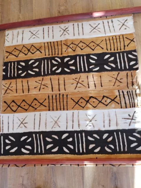 African mud-cloth wall hanging