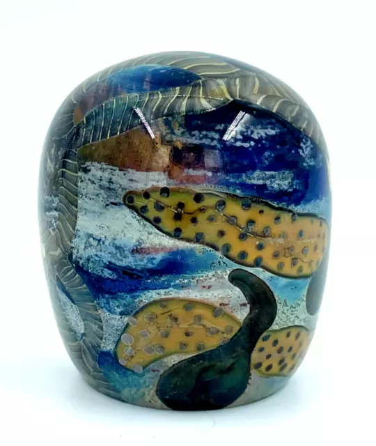 Kenny Walton Art Glass Paperweight