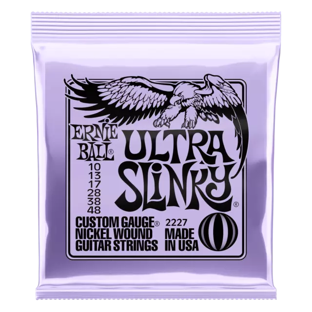 Ernie Ball Ultra Slinky Nickelwound Electric Guitar String, 10-48 Gauge 2