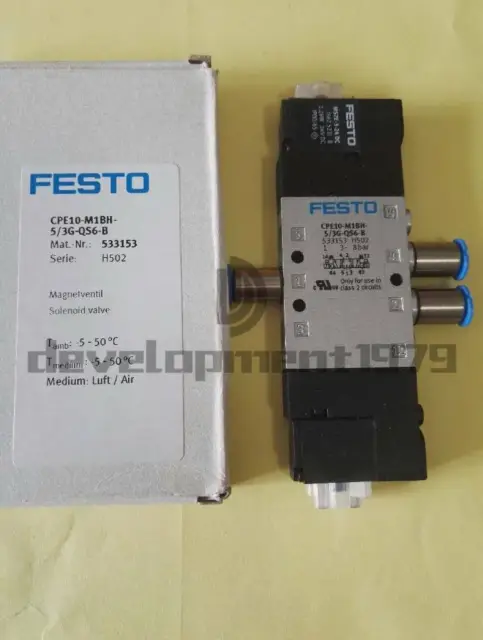 1PC FESTO solenoid valve CPE10-M1BH-5/3G-QS6-B 533153 NEW
