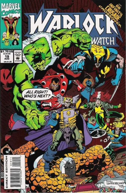 Warlock and the Infinity Watch #19 VF/NM 1993 Marvel Infinity Crusade Comic Book