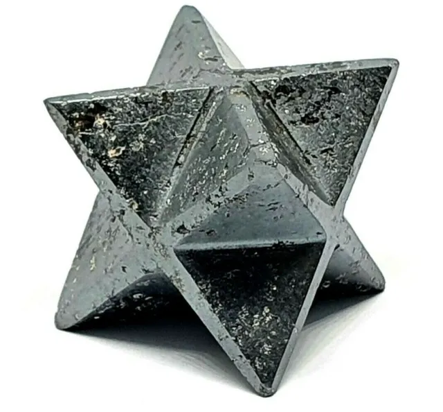 Hematite Merkaba Star Reiki Energy Charged Crystal Emotion Stone Protective Uk