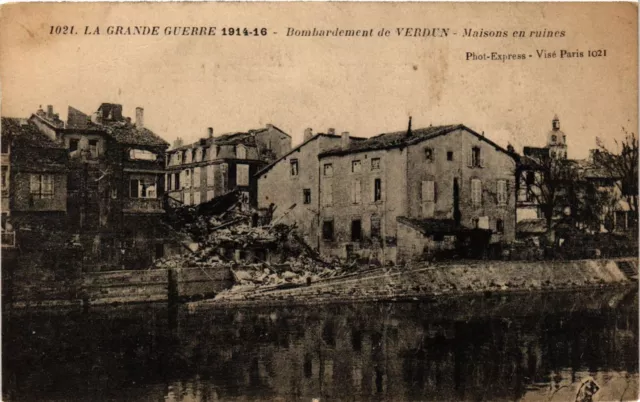 CPA Militaire, Bombardement de Verdun - Maisons en ruines (277806)