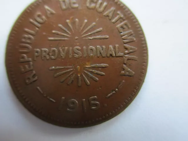 1915 Guatemala coins 25 centavos Provisional $20.00 - PicClick