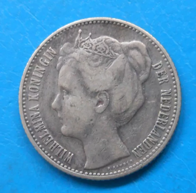Pays-Bas Netherlands Nederland 1/2 gulden argent 1909 km 121.2 RARE 2