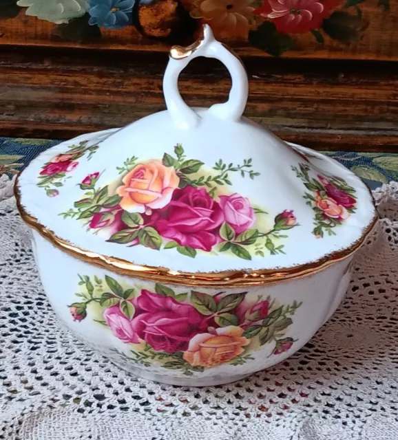 Vintage 1962 Royal Albert Old COUNTRY Rosen Schmuck Topf fein englisch Knochen China